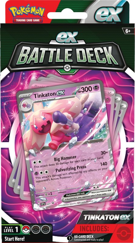 Pokemon Battle Deck Chien - Pao Ex / Tinkaton Ex - Cartes Sportives Rive Sud