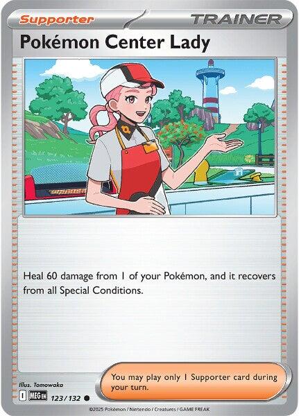 Pokemon Center Lady [MEG - 123/132] - Cartes Sportives Rive Sud