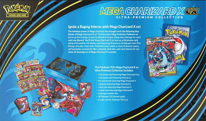 Pokemon Charizard X EX Ultra - Premium Collection Box (Pre - Order) - Cartes Sportives Rive Sud