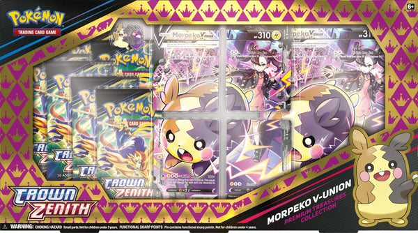 Pokemon Crown Zenith Morpeko V-Union Premium Playmat Collection Box - Cartes Sportives Rive Sud