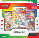 Pokemon First Partner llustration Collection Series 1 (Pre - Order) - Cartes Sportives Rive Sud