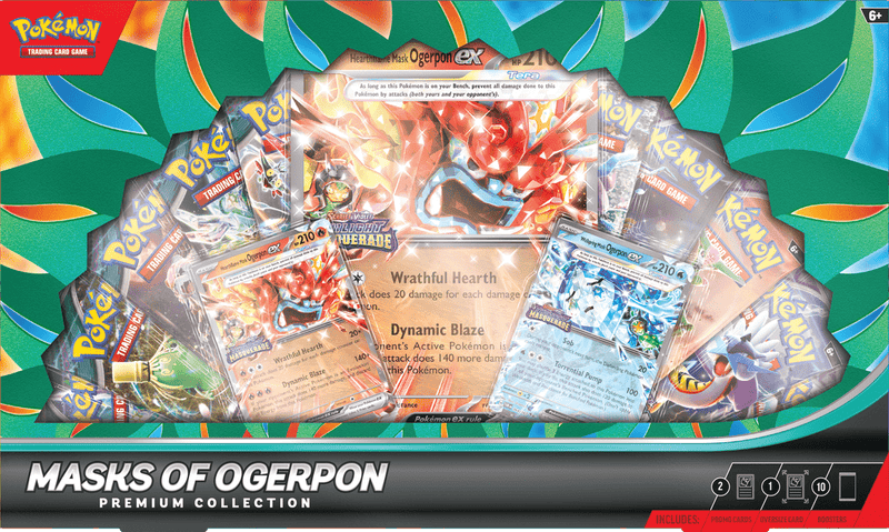 Pokemon Masks of Ogerpon Premium Collection (Pre - Order) - Cartes Sportives Rive Sud