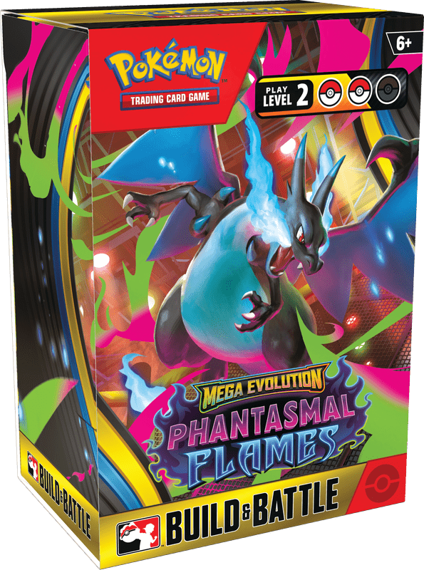 Pokemon ME02 Phantasmal Flames Build & Battle Box (Pre - Order) - Cartes Sportives Rive Sud