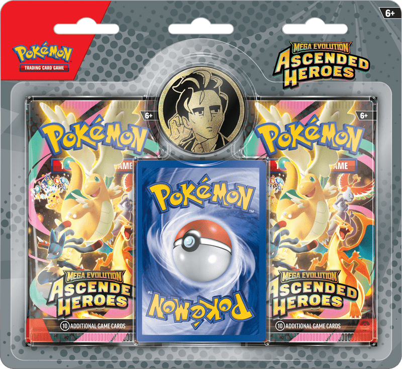 Pokemon ME02.5 Ascended Heroes 2 Pack Blister Collection - Cartes Sportives Rive Sud
