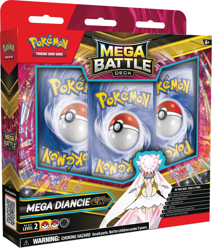 Pokemon Mega Battle Decks Gengar EX / Diancie EX (Pre Order) - Cartes Sportives Rive Sud