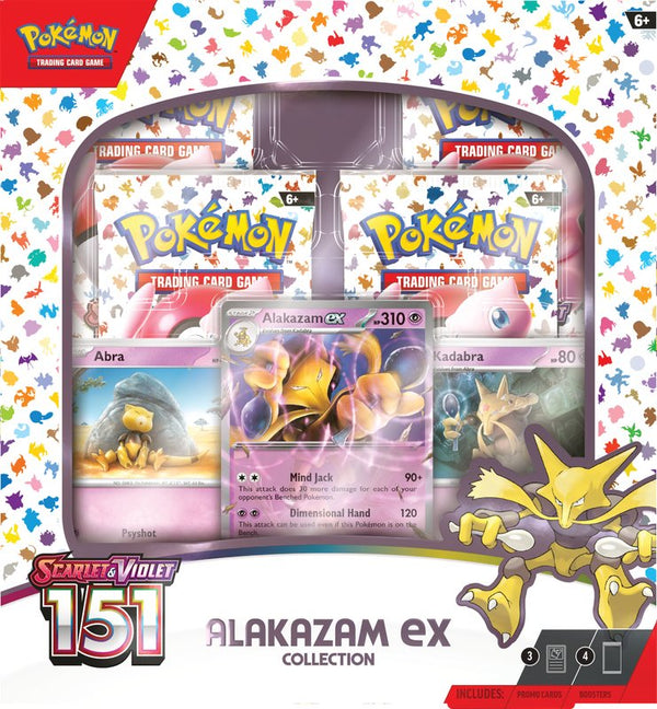 Pokemon Scarlet and Violet 151 Alakazam Ex Collection Box - Cartes Sportives Rive Sud