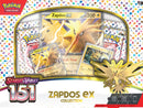 Pokemon Scarlet and Violet 151 Zapdos Ex Collection Box - Cartes Sportives Rive Sud