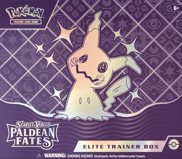 Pokemon Scarlet & Violet Paldean Fates Elite Trainer Box - Cartes Sportives Rive Sud
