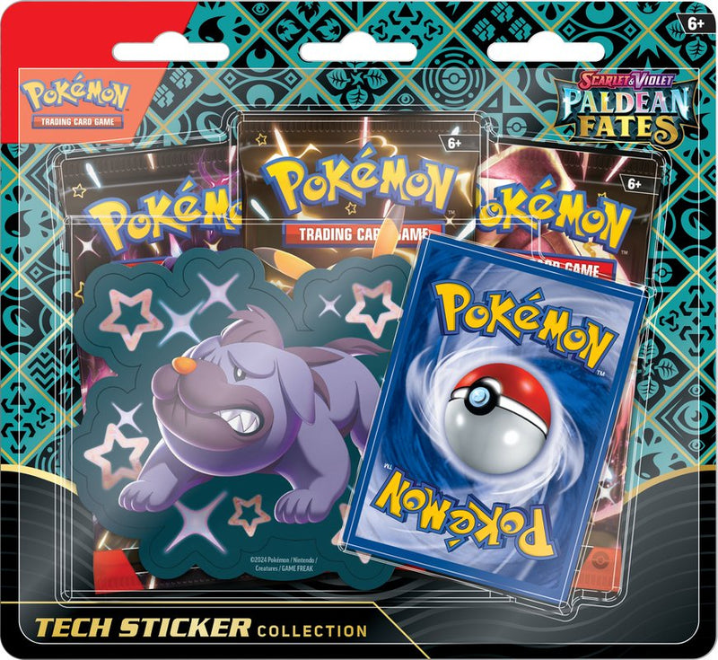 Pokemon Scarlet & Violet Paldean Fates Tech Sticker Collection - Cartes Sportives Rive Sud