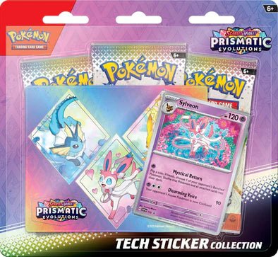 Pokemon - Scarlet & Violet - Prismatic Evolutions - Tech Sticker Collection (Pre - Order) - Cartes Sportives Rive Sud