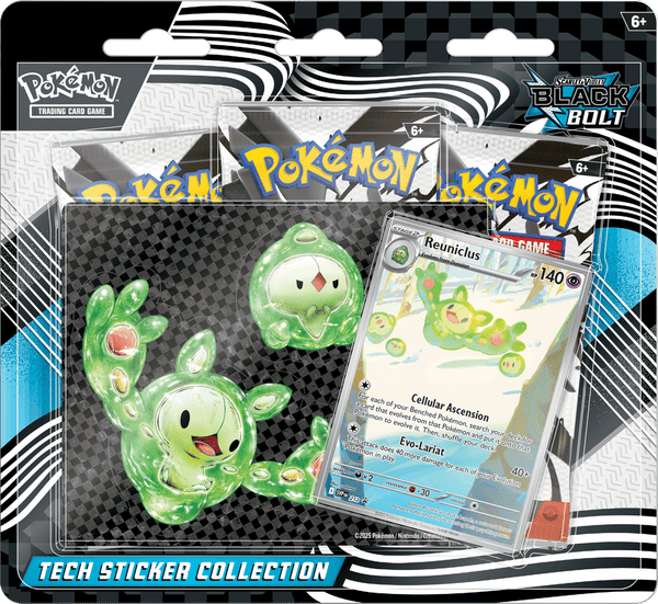 Pokemon SV10.5 Black Bolt Tech Sticker Collection (Pre - Order) - Cartes Sportives Rive Sud