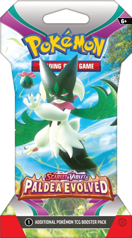 Pokemon SV2 Paldea Evolved Sleeved Booster Pack - Cartes Sportives Rive Sud