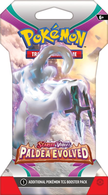 Pokemon SV2 Paldea Evolved Sleeved Booster Pack - Cartes Sportives Rive Sud