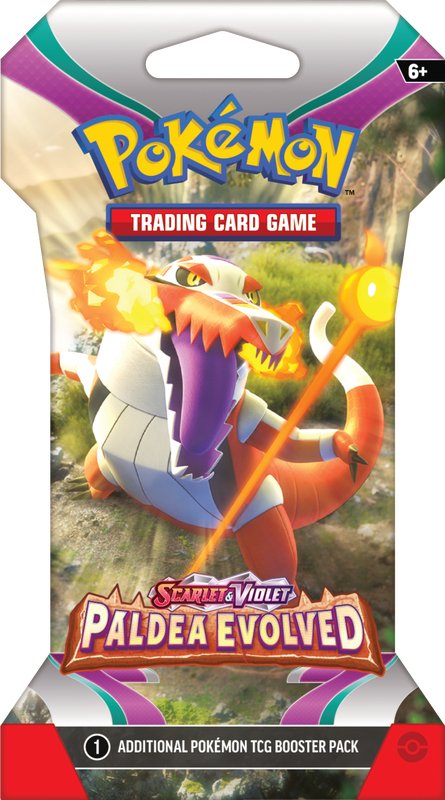 Pokemon SV2 Paldea Evolved Sleeved Booster Pack - Cartes Sportives Rive Sud