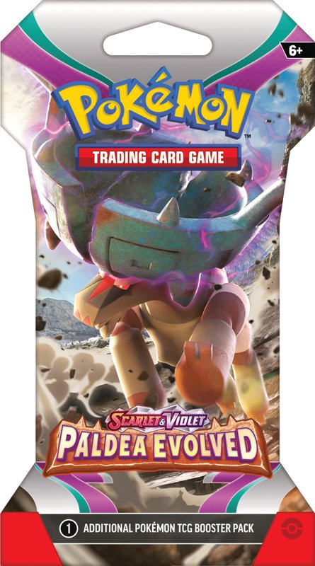 Pokemon SV2 Paldea Evolved Sleeved Booster Pack - Cartes Sportives Rive Sud