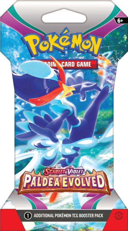 Pokemon SV2 Paldea Evolved Sleeved Booster Pack - Cartes Sportives Rive Sud