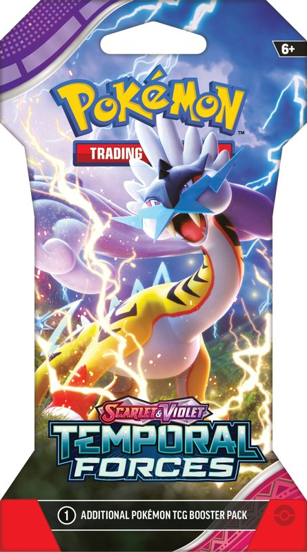 Pokemon SV5 Temporal Forces Sleeved Booster Pack - Cartes Sportives Rive Sud