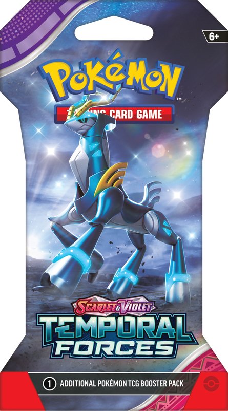 Pokemon SV5 Temporal Forces Sleeved Booster Pack - Cartes Sportives Rive Sud