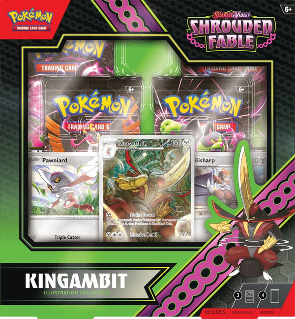 Pokemon SV6.5 Shrouded Fable Kingambit Illustration Collection (Pre-Order) - Cartes Sportives Rive Sud