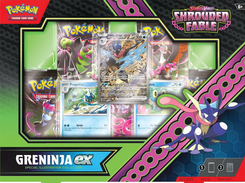 Pokemon SV6.5 Shrouded Fable Kingdra/Greninja EX Special Illustration Collection (Pre-Order) - Cartes Sportives Rive Sud