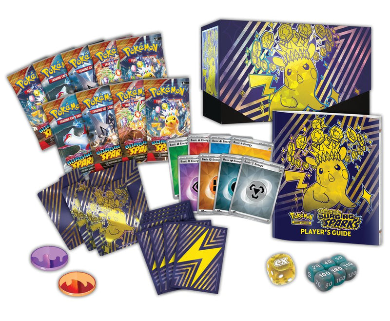 Pokemon SV8 Surging Sparks Elite Trainer Box (Pre - Order) - Cartes Sportives Rive Sud