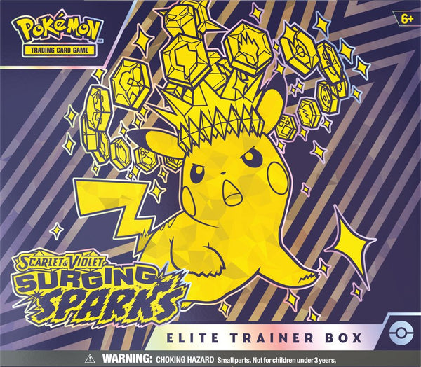 Pokemon SV8 Surging Sparks Elite Trainer Box (Pre - Order) - Cartes Sportives Rive Sud