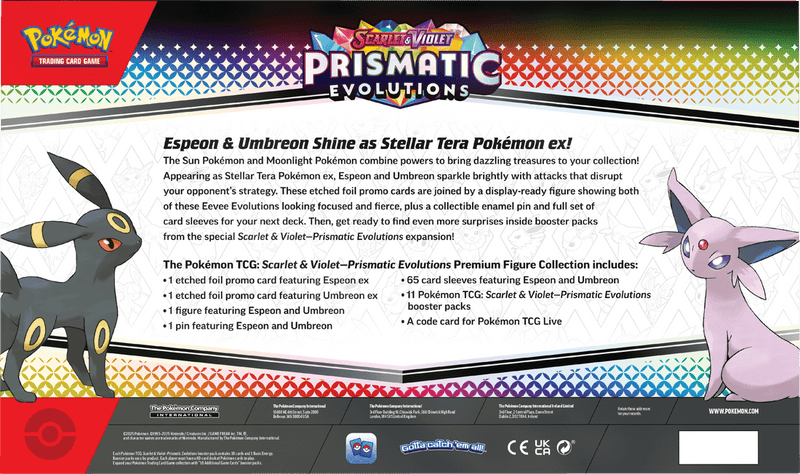 Pokemon SV8.5 Prismatic Evolution Premium Figure Collection - Cartes Sportives Rive Sud