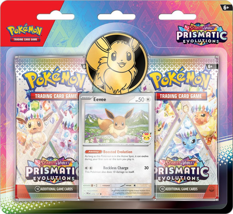 Pokemon SV8.5 Prismatic Evolutions 2 - Pack Blister (Pre - Order) - Cartes Sportives Rive Sud