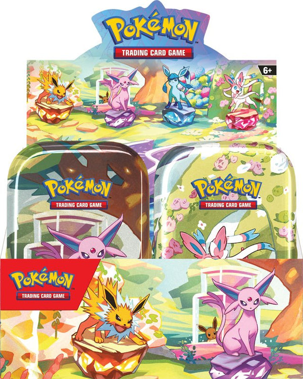 Pokemon SV8.5 Prismatic Evolutions Mini Tin (Pre - Order) - Cartes Sportives Rive Sud