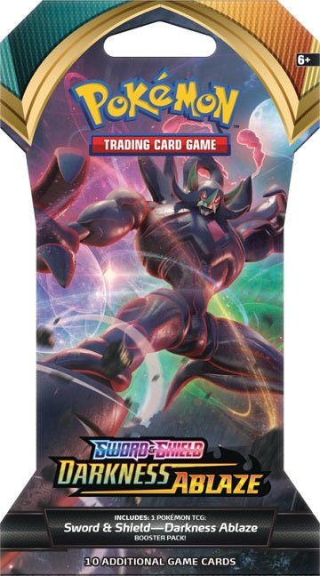 Pokemon SWSH Darkness Ablaze Sleeved Booster Pack - Cartes Sportives Rive Sud