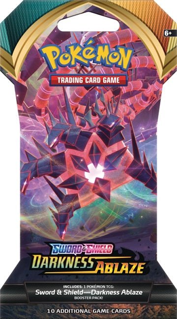 Pokemon SWSH Darkness Ablaze Sleeved Booster Pack - Cartes Sportives Rive Sud