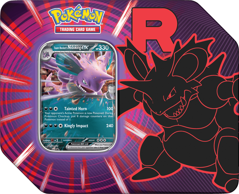 Pokemon Team Rocket Tin (Pre - Order) - Cartes Sportives Rive Sud