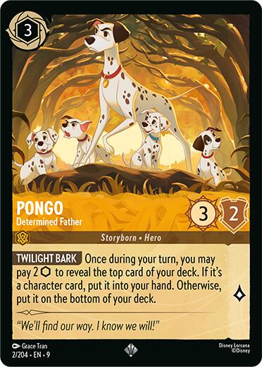 Pongo - Determined Father [9 - 2/204] - Cartes Sportives Rive Sud