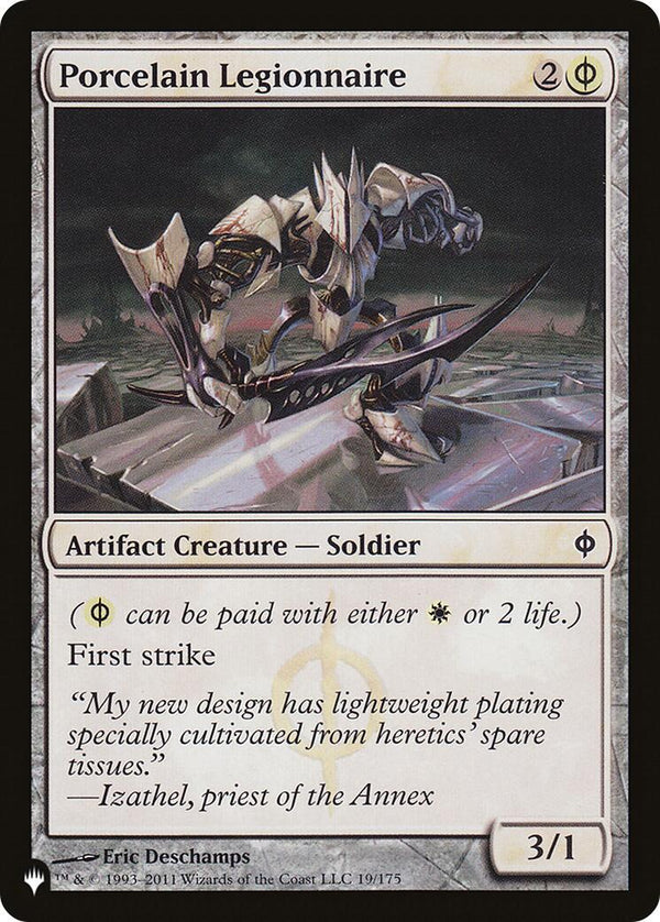 Porcelain Legionnaire [LIST - 19/175] - Cartes Sportives Rive Sud