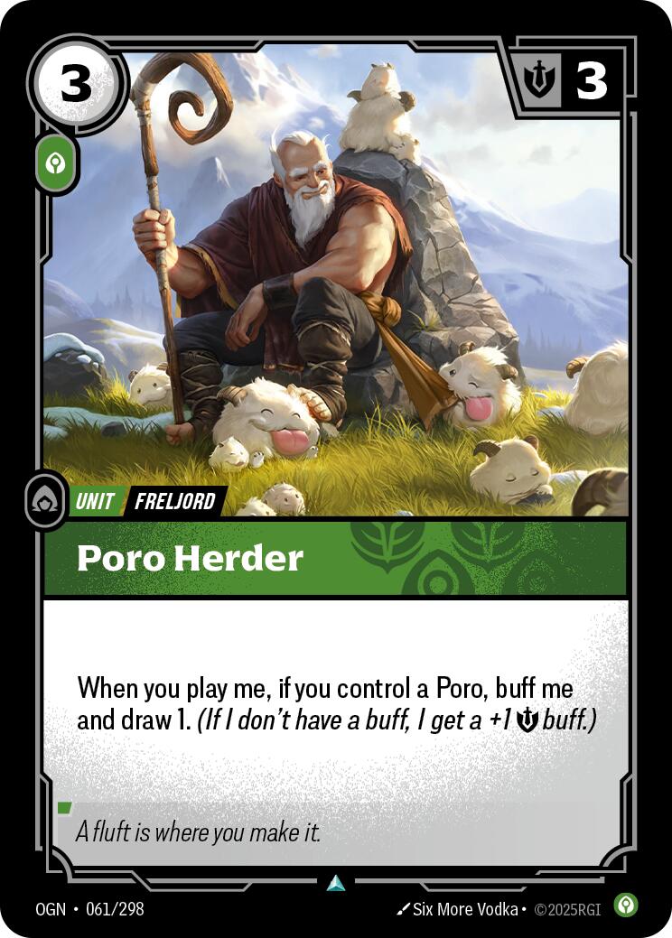 Poro Herder [OGN - 061/298] - Cartes Sportives Rive Sud