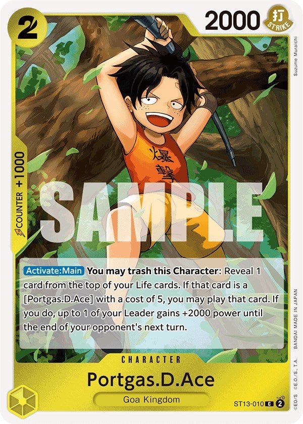 Portgas.D.Ace (010) [ST - 13 - ST13 - 010] - Cartes Sportives Rive Sud