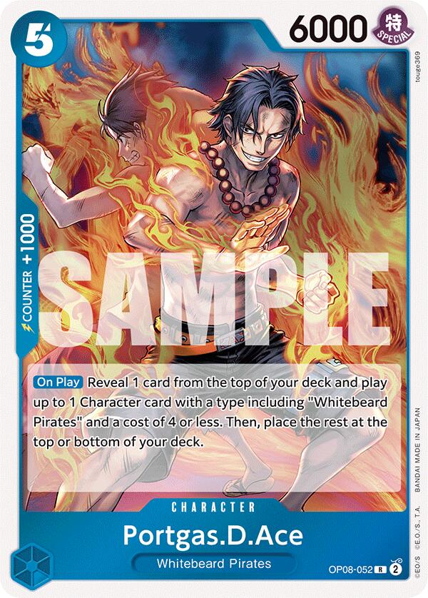 Portgas.D.Ace [OP08 - 052] - Cartes Sportives Rive Sud