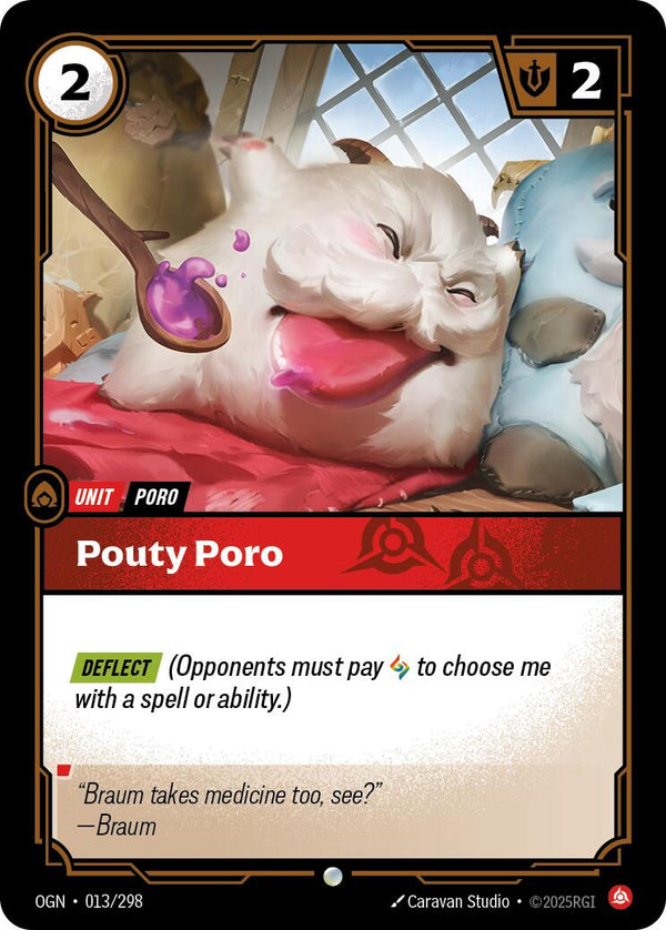Pouty Poro [OGN - 013/298] - Cartes Sportives Rive Sud