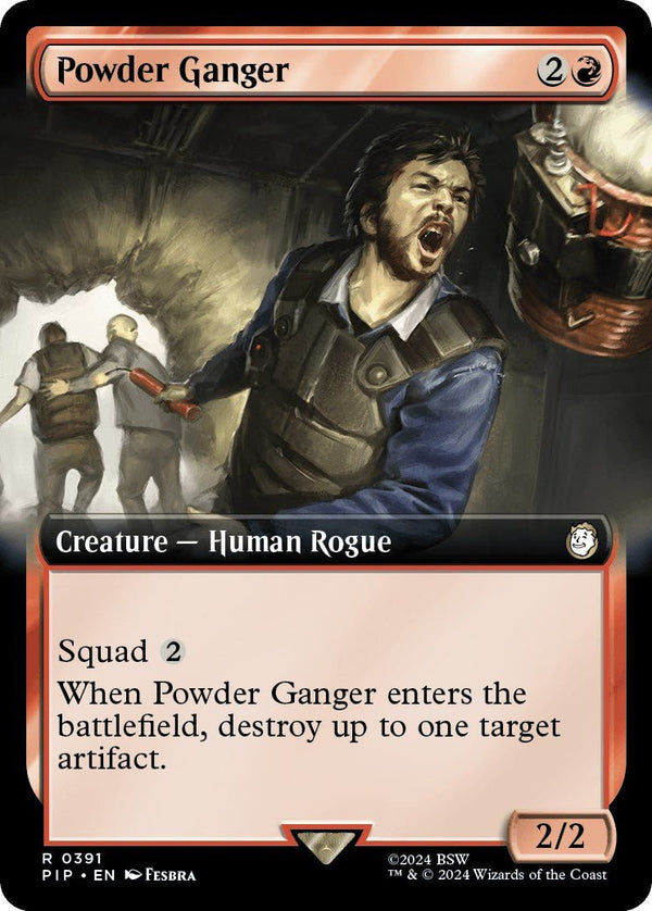 Powder Ganger (Extended Art) [PIP - 391] - Cartes Sportives Rive Sud