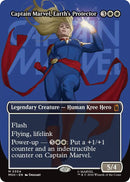 (Preorder) Captain Marvel, Earth's Protector (Borderless) (0354) [MSH - 354] - Cartes Sportives Rive Sud