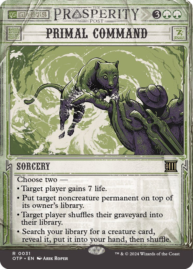 Primal Command [OTP - 31] - Cartes Sportives Rive Sud