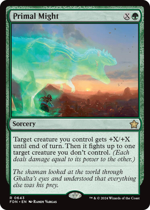 Primal Might [FDN - 643] - Cartes Sportives Rive Sud