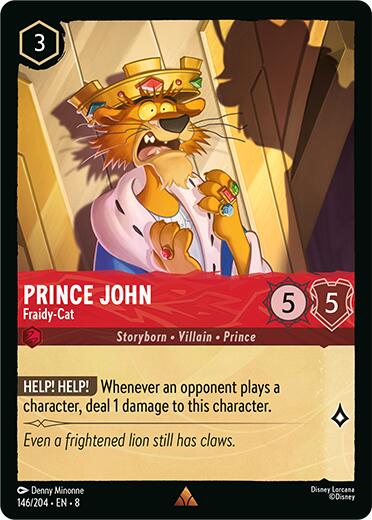 Prince John - Fraidy - Cat [8 - 146/204] - Cartes Sportives Rive Sud