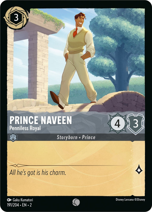 Prince Naveen - Penniless Royal [2 - 191/204] - Cartes Sportives Rive Sud