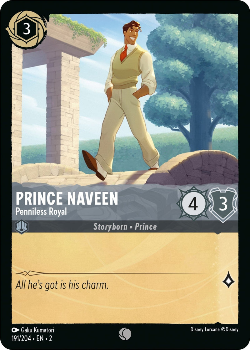 Prince Naveen - Penniless Royal [2 - 191/204] - Cartes Sportives Rive Sud