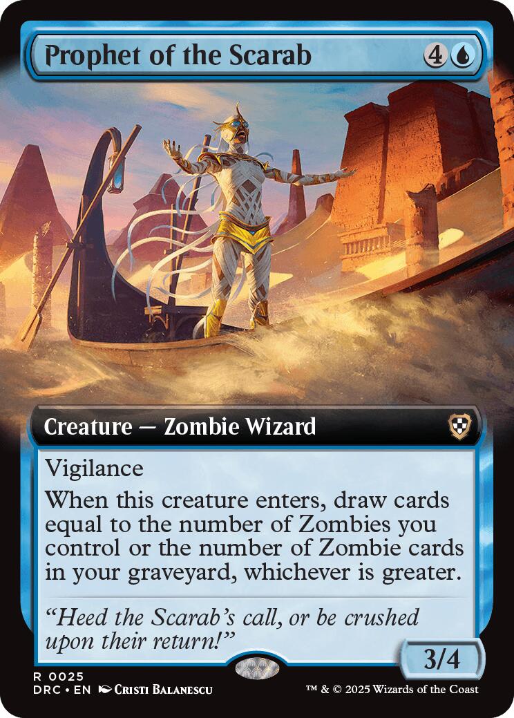 Prophet of the Scarab (Extended Art) [DRC - 25] - Cartes Sportives Rive Sud