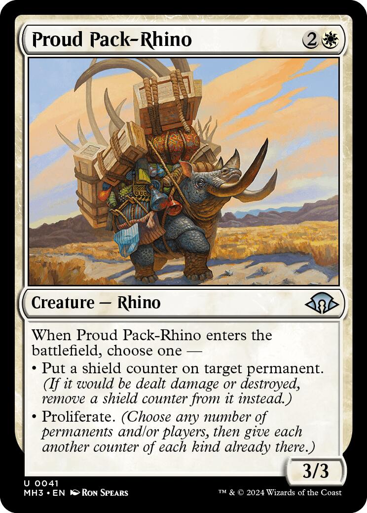 Proud Pack - Rhino [MH3 - 41] - Cartes Sportives Rive Sud