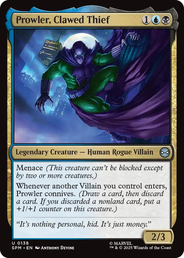 Prowler, Clawed Thief [SPM - 138] - Cartes Sportives Rive Sud