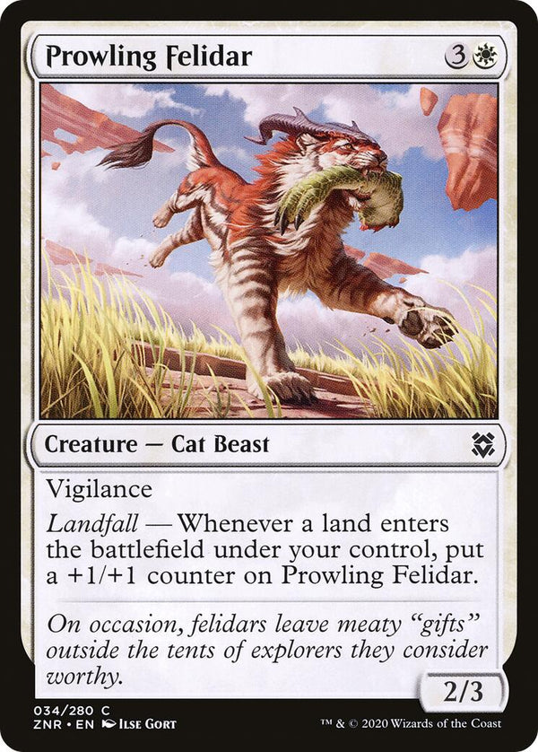 Prowling Felidar [ZNR - 34] - Cartes Sportives Rive Sud