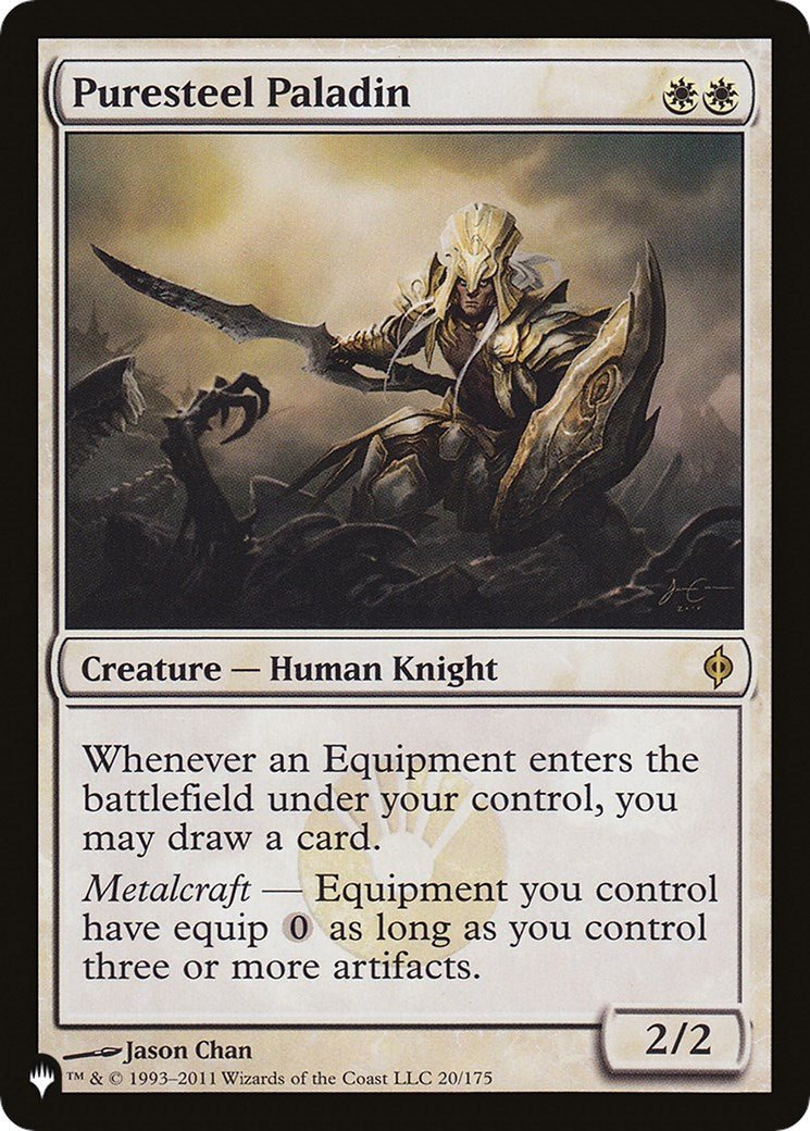 Puresteel Paladin [LIST - 20/175] - Cartes Sportives Rive Sud